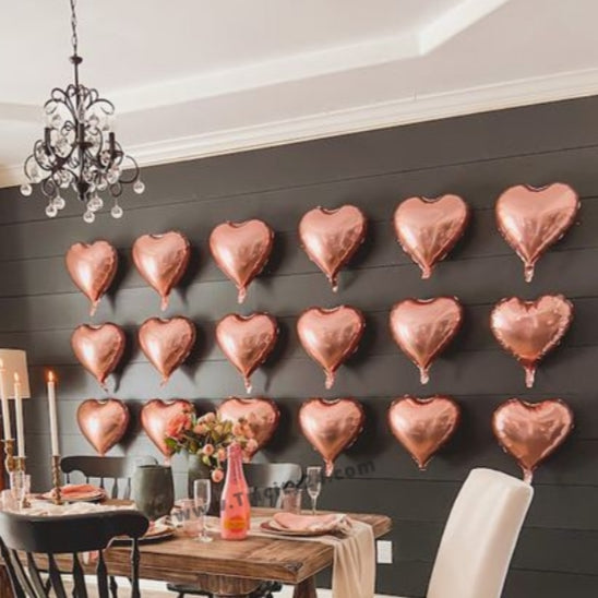 Valentines Day Set Up With Heart Balloons (P61).