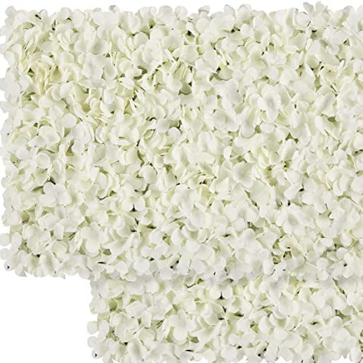 Artificial Vertical Garden Mat with White Flowers (Rental) R18