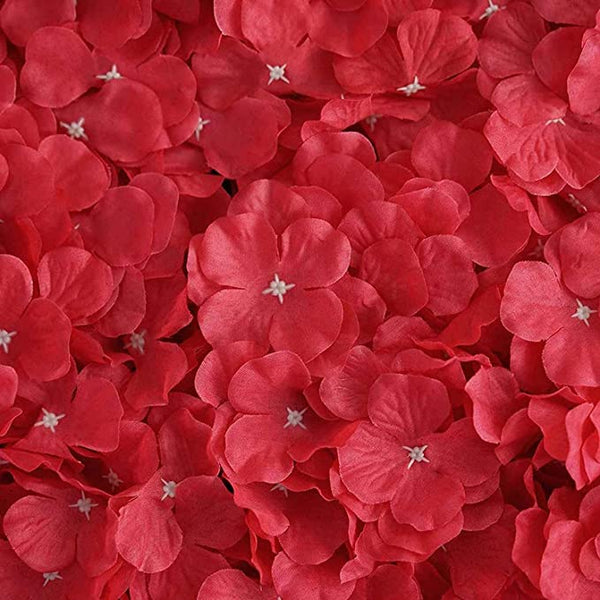 'Red' Artificial Vertical Garden Mat with White Flowers (Rental) R17