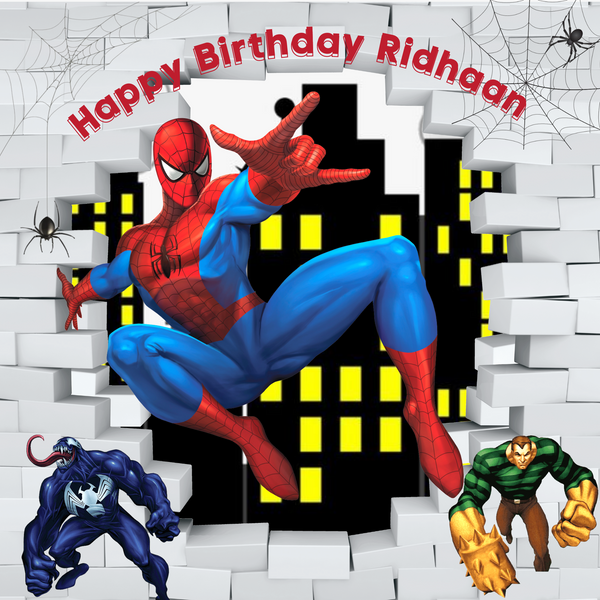 Birthday Party Theme Customized Backdrop R23