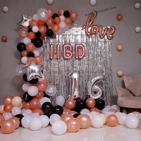 Birthday Chrome Backdrop Decoration (P95).