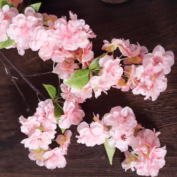 Pink Artificial Cherry Blossom Flower Bouquet (Rental) R43