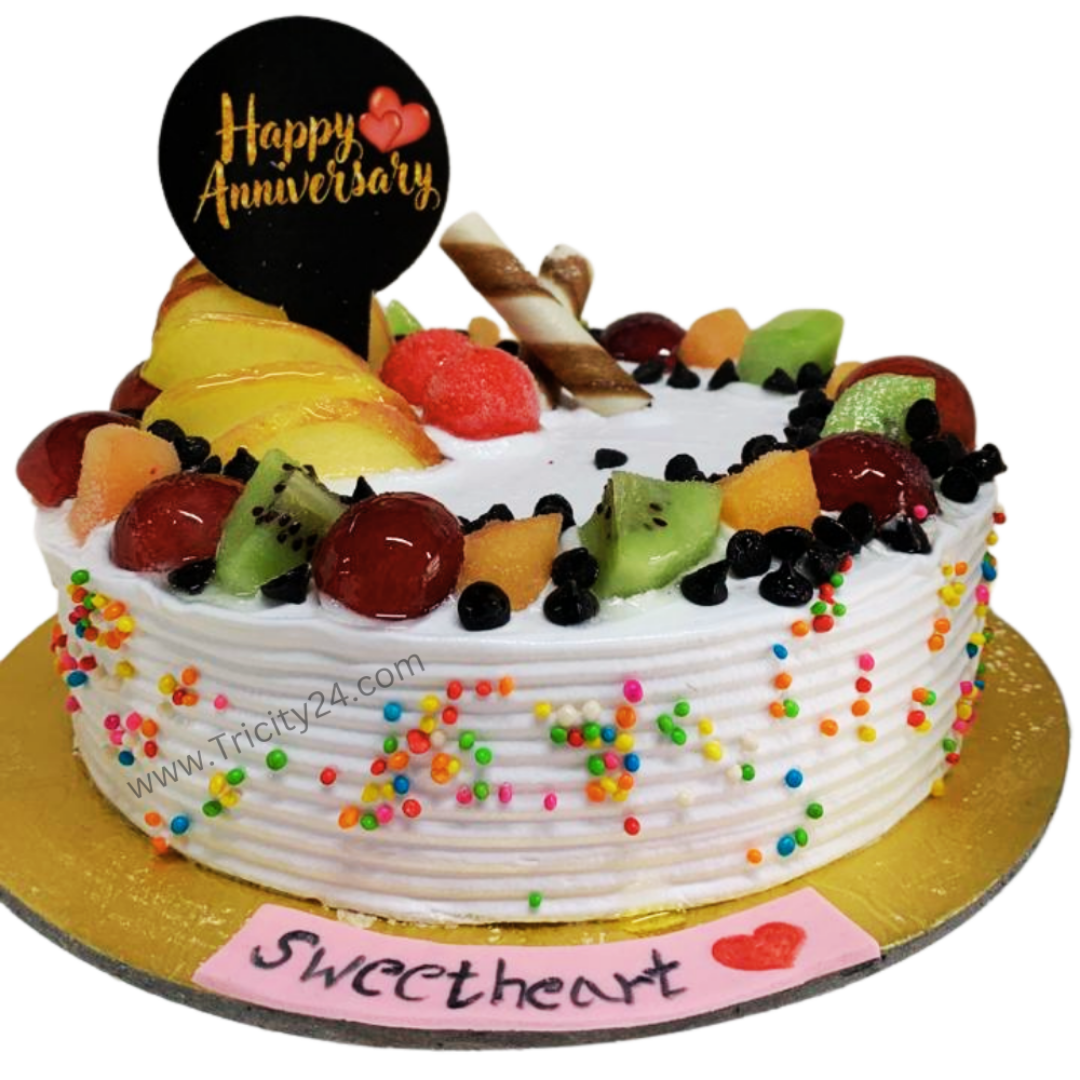 (M06) Fruit Funfetti Vanilla Cake (Half Kg).