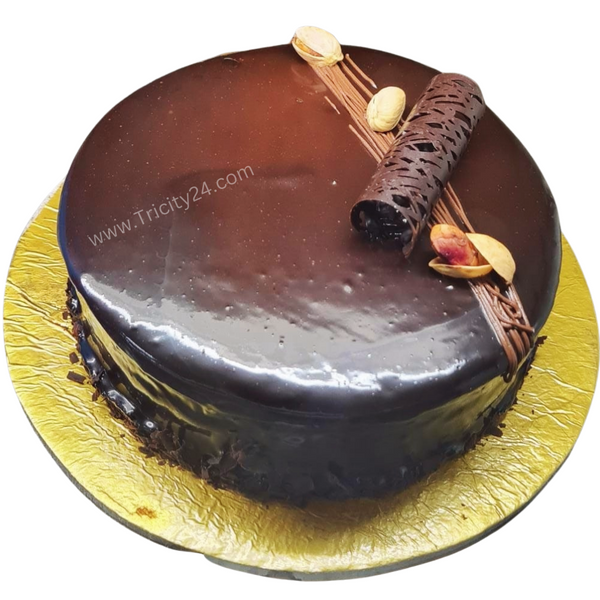 (M12) Round Chocolate Truffle Cake (Half Kg).