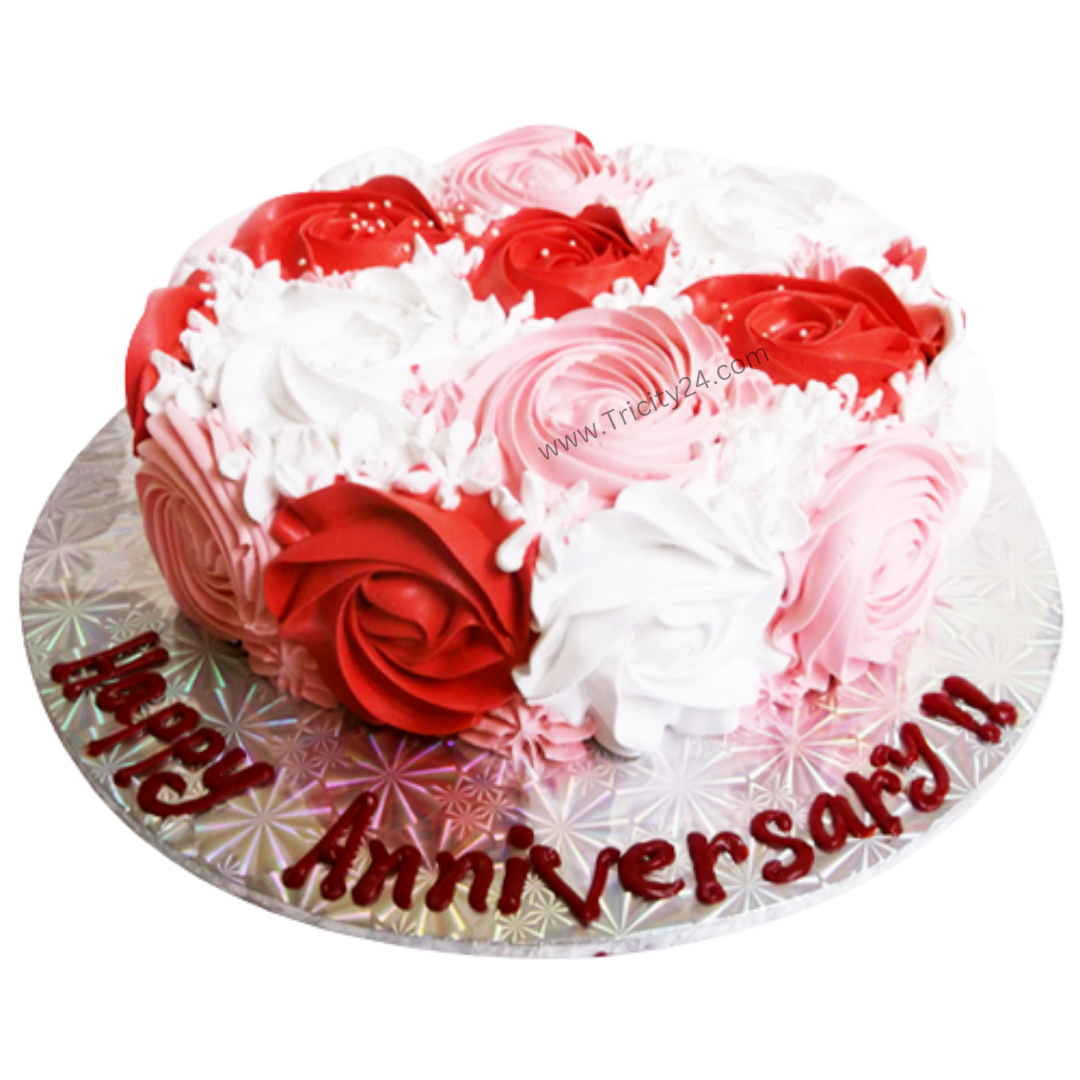 (M141) Rose Cake (Half Kg).