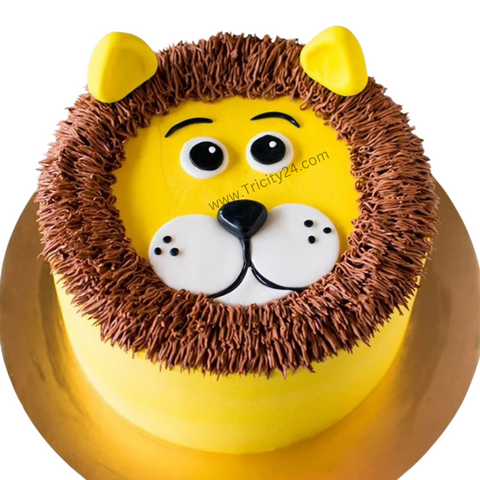 (M15) Gorgeous Lion Cream Cake (1 Kg).