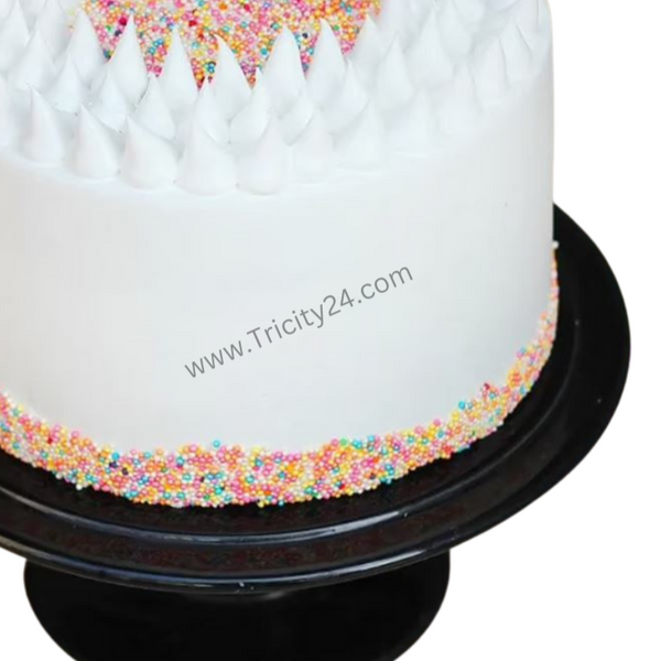 (M19) Rainbow Sprinkles Cake (Half Kg).