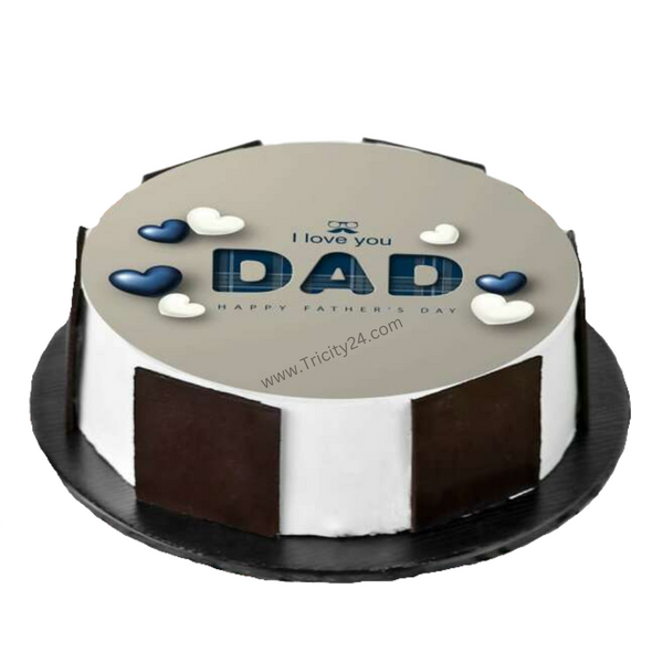 (M219) I Love You Dad Father's Day Cake (Half Kg).