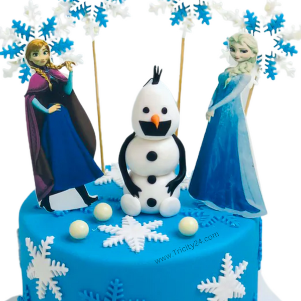 (M232) Frozen Elsa Theme Cake (1 Kg).