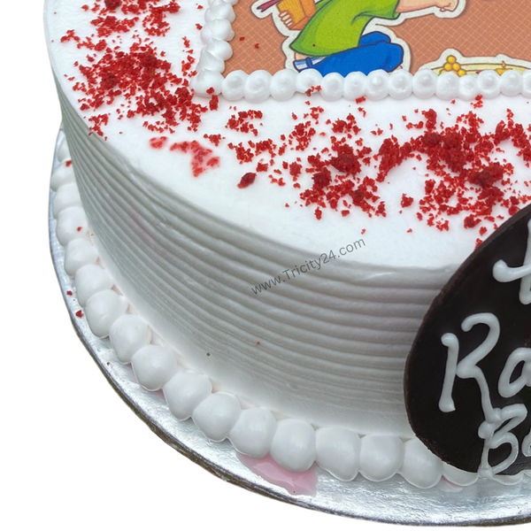 (M260) Rakhi Personalised Photo Cake (Half Kg).