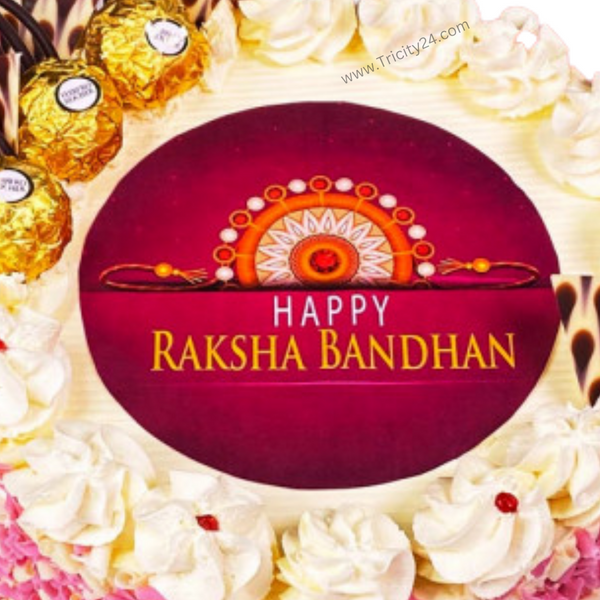 (M268) Luxury Raksha Bandhan Cake (Half Kg).