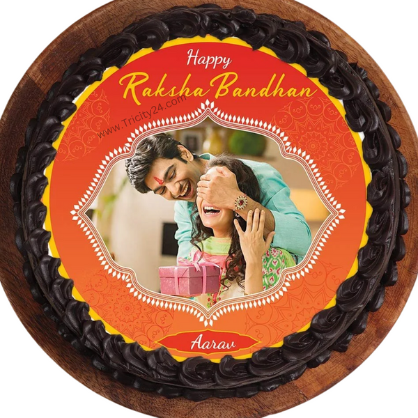 (M270) Personalised Raksha Bandhan Cake (Half Kg).