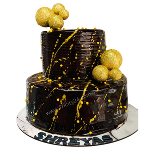 (M279) Two Tiered Chocolate Cake (2 Kg).