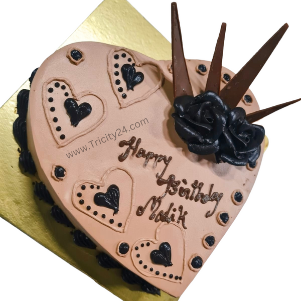 (M281) Birthday Creamy Chocolate Cake (Half Kg).