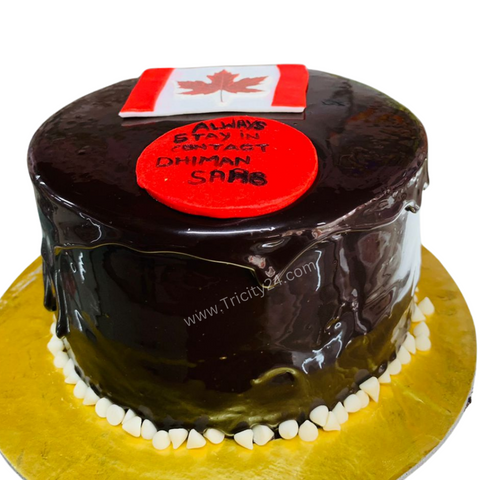 (M317) Photo Chocolate Cake (Half Kg).