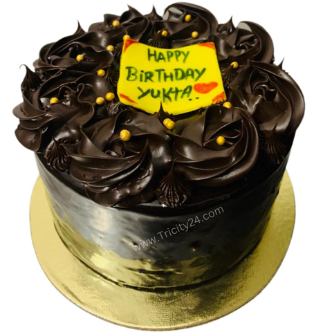 (M326) Chocolate Truffle Cake (Half Kg).