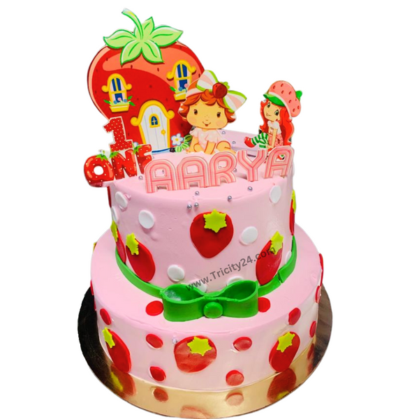 (M330) Strawberry Birthday Cake (2 Kg).