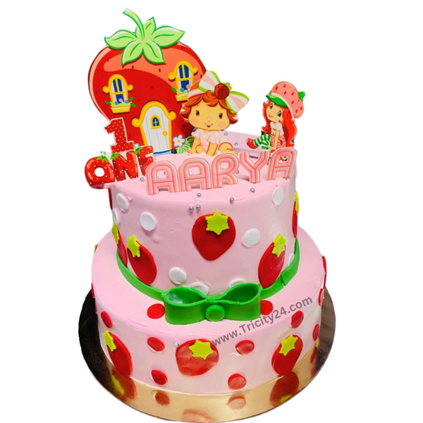 (M330) Strawberry Birthday Cake (2 Kg).
