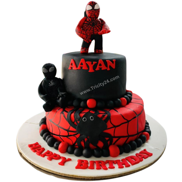 (M337)  Spiderman  Theme Cake (2 Kg).