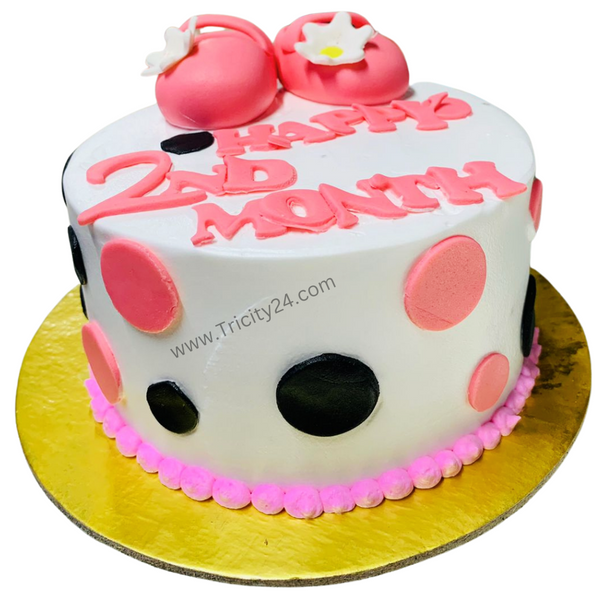 (M356) Baby Shower Vanilla Cake (1 Kg).