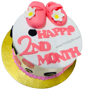 (M356) Baby Shower Vanilla Cake (1 Kg).