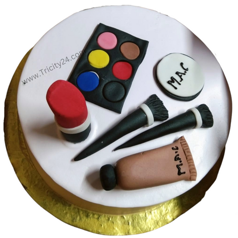(M363) Designer Makeup Theme Cake (1 Kg).