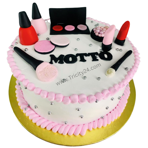 (M364) Makeup Theme Cake (1 Kg).