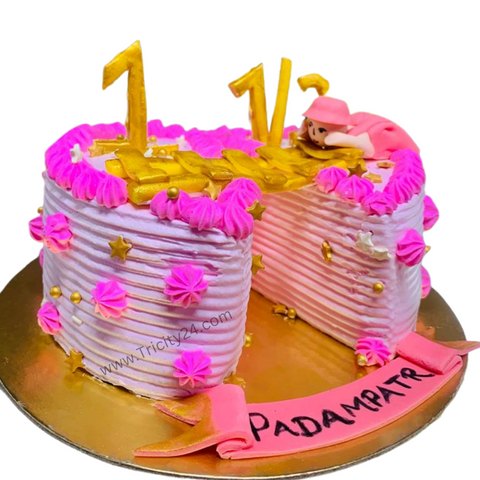 (M368) Vanilla Half Year Birthday Cake (1 Kg).