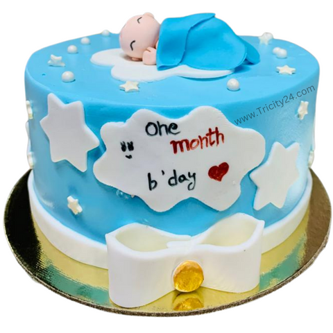 (M379) Baby Shower Theme Cake (Half Kg).