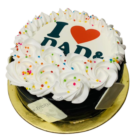 (M395) Love Dad Theme Cake (Half Kg).