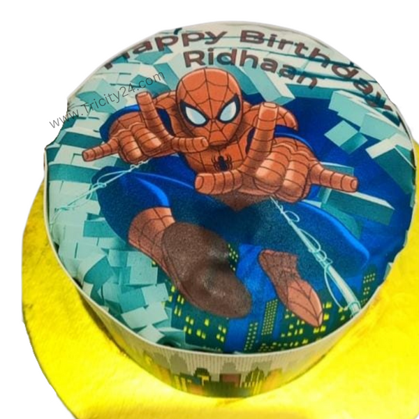 (M397) Spider Man Theme Cake (1 Kg).