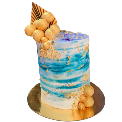 (M407) Marble Buttercream Cake (1 Kg).
