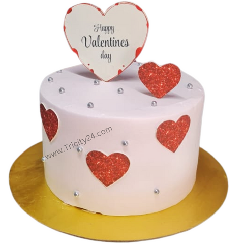 (M412) Valentines Day Theme Cake (Half Kg).