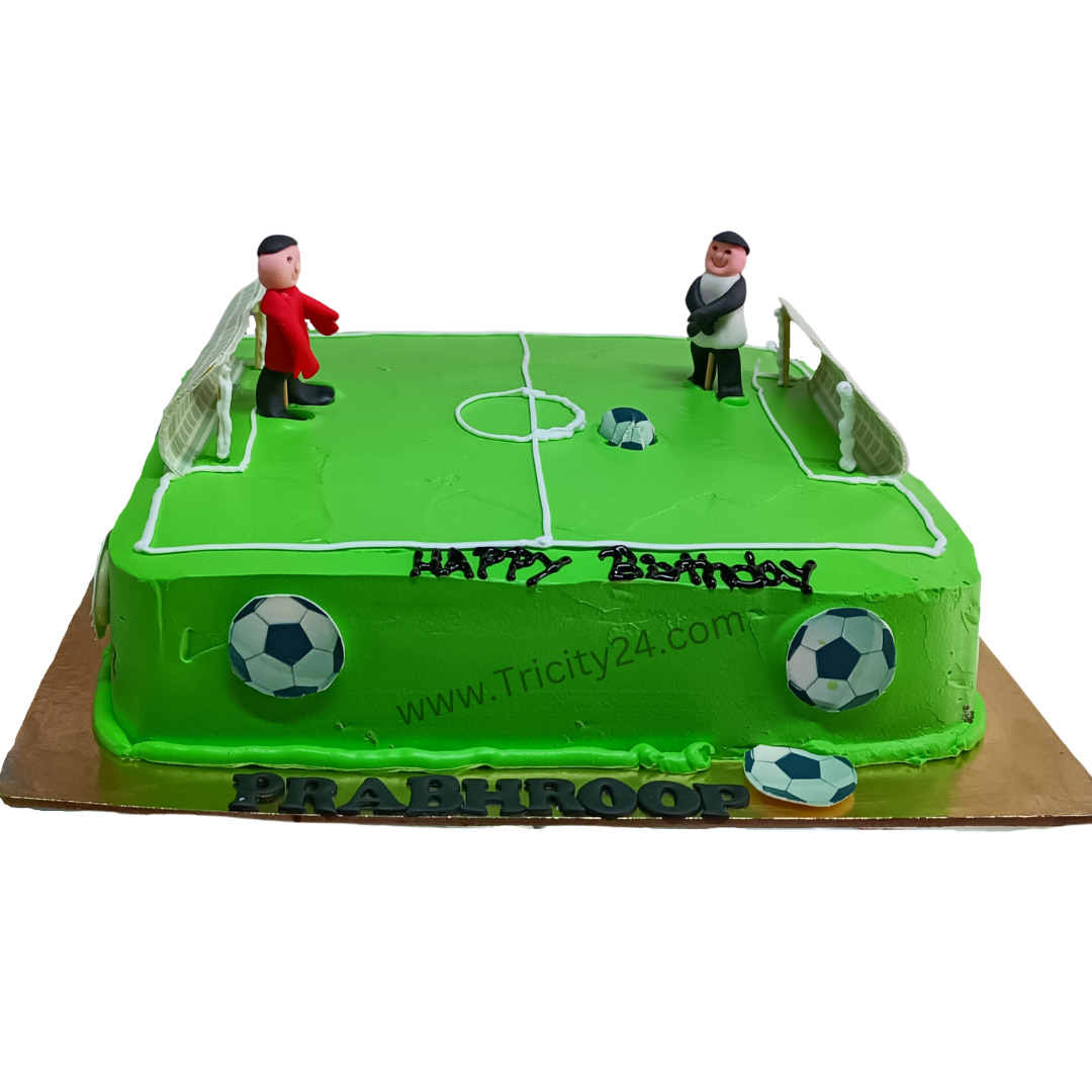 (M420) Football Ground Theme Cake (1 Kg).