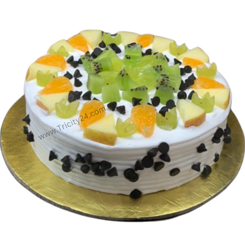 (M423) Fruit Cream Cake (Half Kg).