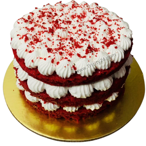 (M439) Red Velvet Cream Cake (Half Kg).