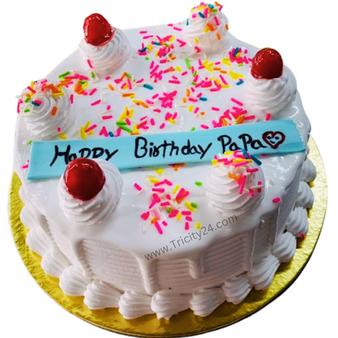 (M442) Cream Cherry Cake (Half Kg).