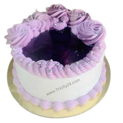 (M447) Blueberry Cream Jelly Cake (Half Kg).
