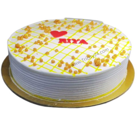 (M456) Vanilla Cream Cake (Half Kg).