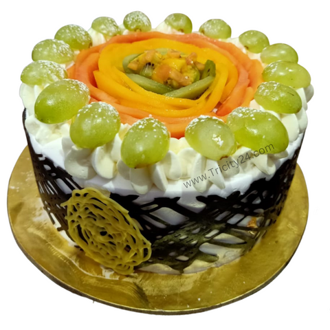(M463) Fruit Cream Rainbow Cake (Half Kg).