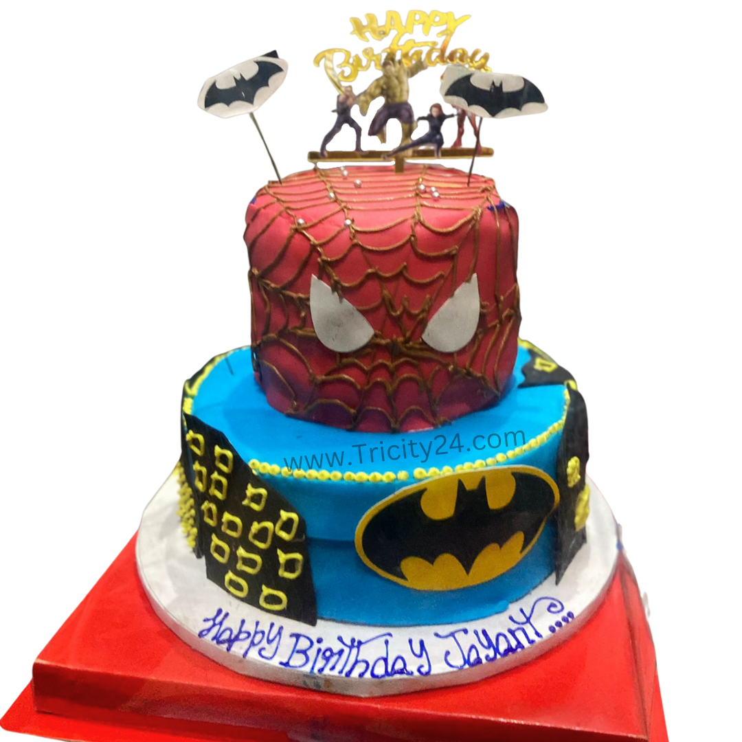 (M471)Spiderman Theme  Cake (2 Kg).
