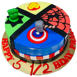 (M480) Avengers Birthday Kids Cake (1 Kg).