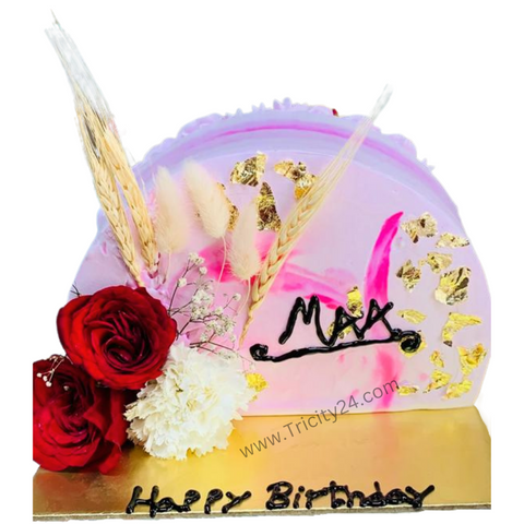 (M489) Birthday Cream Cake (1 Kg).