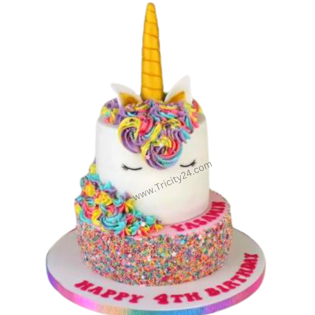(M49) Unicorn Theme  Cake (2 Kg).