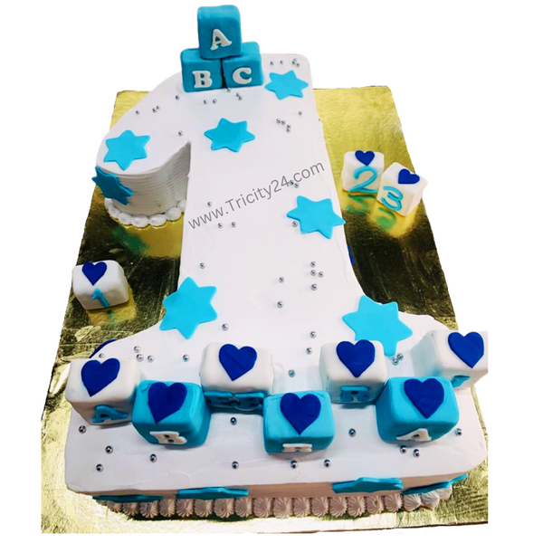 (M502) Number 1 Birthday Cake (2 Kg).
