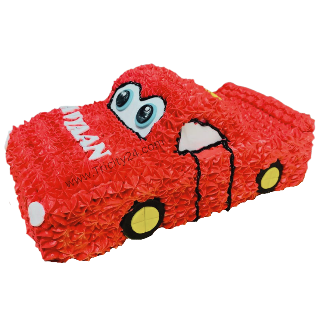 (M504) Red Car Theme Cake (1 Kg).
