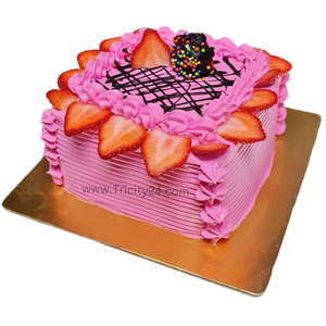 (M507) Fruit Cream Cake (Half Kg).