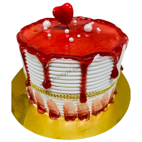 (M508) Strawberry Jelly Cake (Half Kg).