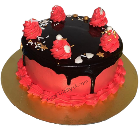 (M526) Red Velvet Chocolate Cake (Half Kg).