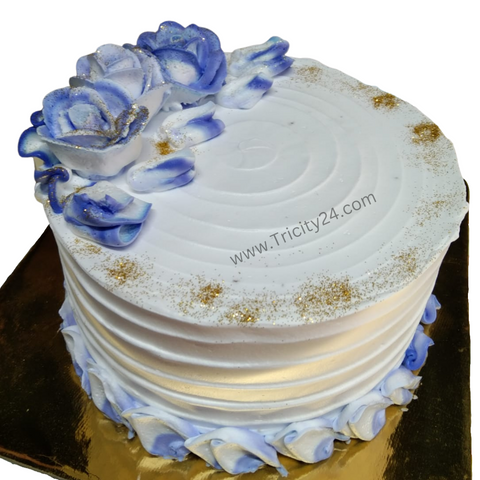 (M535) Blue Dust Birthday Cake (Half Kg).
